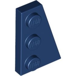 43722-63 Wig plaat 2x3 rechts blauw, donker NIEUW *1B228