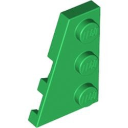 43723-6G Wig plaat 2x3 links groen gebruikt *1G018
