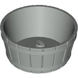 4424-9 Vat groot, HALF zonder asgat lichtgrijs (klassiek) NIEUW *5K000