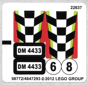 4433stk01 STICKER 4433 Dirt Bike transporter NIEUW *0S0000
