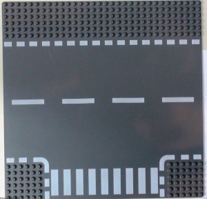 44341px2-85 Wegenplaat 32x32 zijweg grijs, donker (blauwachtig) NIEUW *3K000