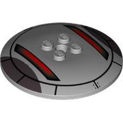 44375apb06-86G Schotel 6x6 Star Wars Sith infiltrator patroon grijs, licht (blauwachtig) gebruikt *1R026