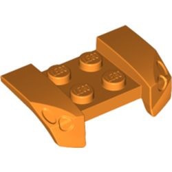 44674-4G Plaat 2x4 met spatbord, vleugels, overhang lamp oranje gebruikt *6K05