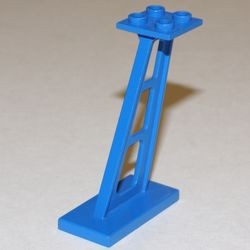 4476a-7G Pilaar 2x4x5 (schuin) 3 mm brede paal blauw gebruikt *2B074
