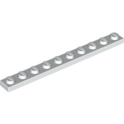 4477-1 Platte plaat 1x10 wit NIEUW *1B196