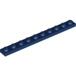 4477-63 Platte plaat 1x10 blauw, donker NIEUW *1B180