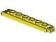 4504-3G Scharnierplaat 1x6 - 2 en 3 vingers aan uiteindes geel gebruikt *6K11
