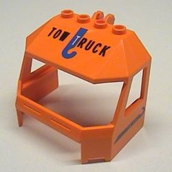 45406pb002-4G Ruit 4x6x4 met Tow Truck patroon (PAKKETZENDING) oranje gebruikt *5S038
