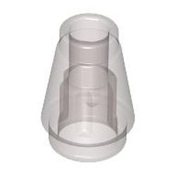 4589b-13 Kegel 1x1x1 transparant bruin (naam was: trans ZWART) NIEUW *1B085