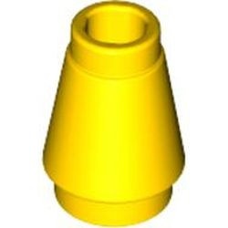 4589b-3 Kegel 1x1x1 geel NIEUW *1B085