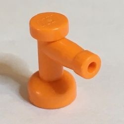4599-4G Kraan 1x1 oranje gebruikt *1E018