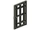 4611-11G Deur 1x6x7 Met tralies- exclusief frame zwart gebruikt *1C030