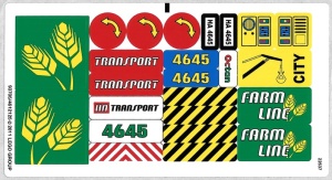4645stk01 STICKER 4645 Haven met schip en kraan NIEUW *0S0000