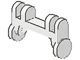 4715-1G Wielen voor brancard wit gebruikt *0B0000