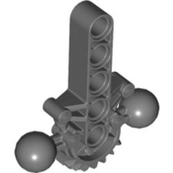 47306-85G Bionicle heupen met 2 kogels grijs, donker (blauwachtig) gebruikt *