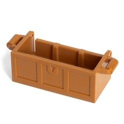 4738a-150 Kist zonder deksel caramel, midden NIEUW *5K000