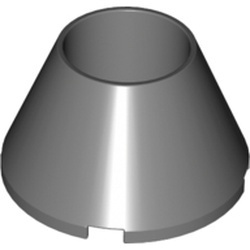 4742-85 Kegel 4x4x2 open midden, geen noppen bovenop grijs, donker (blauwachtig) NIEUW *1L084/85