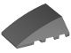 47753-85G Steen, wig 4x4 aflopend zonder noppen bovenop grijs, donker (blauwachtig) gebruikt *1D012