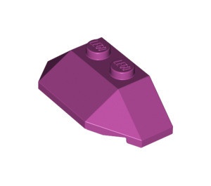 47759-71 Steen, wig 2x4 driekantig (breed) magenta NIEUW *