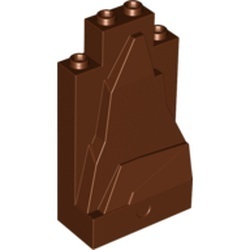 47847-88G Rotsstuk 2x4x6 bruin, roodachtig gebruikt *5D0000
