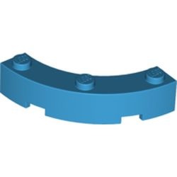 48092-153 Steen 4x4 gebogen (Dubbele macaroni) blauw, donkerazuur NIEUW *1B066