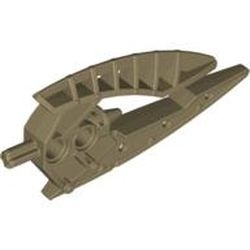 48253- Bionicle Weapon Chronicler's Staff goud, donkermat gebruikt *