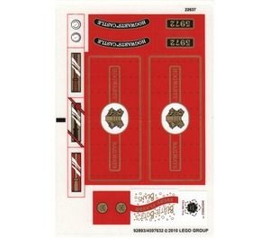 4841stk01 STICKER 4841 Harry Potter- Hogwarts Express (3e editie) NIEUW *0S0000