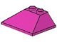 4861-47G Dakpan 33/45 graden dubbel 4x3 roze, donker gebruikt *1D015