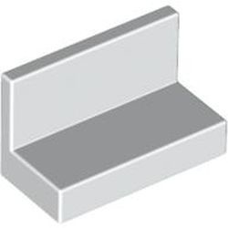 4865-1BG BULK: 10x Paneel 1x2x1 (bankje) rechte hoeken wit gebruikt *1B396
