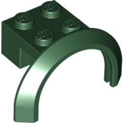 50745-80 Spatbord/sierboog 4 x 2 1/2 x 2 (HOGE boog) groen, donker NIEUW *0B002