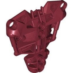 53546-59G Bionicle borstbeschermer Toa Inika, type 1 rood, donker gebruikt *