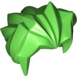 53982-36 Wild haar, flexibel rubber groen, helder NIEUW *0L0000