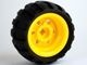 56145c04-3 Wiel 30x20mm met band 43,2x26mm balloon klein geel NIEUW *5W000