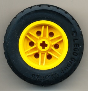56145c05-3 Wiel 30.4x20mm met band 49.5x20 (15413) geel NIEUW *5W000