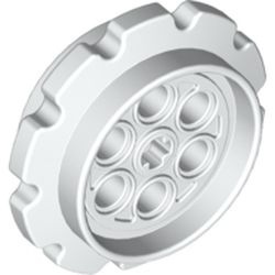 57519-1 Technic Loopnaaf GROOT (voor BREDE rupsbandschakels) wit NIEUW *5W000