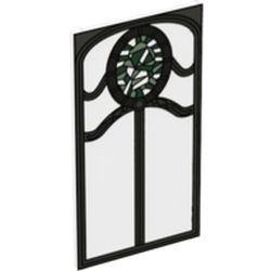 57895pb032-12 Glas voor raam 1x4x6 met ornamenten transparant NIEUW *