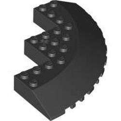 58846-11G Steen, 10x10 hoek met 33 graden afloop zwart gebruikt *5D000