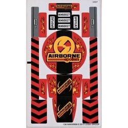 60027stk01 STICKER 60027 Monster Truck Transporter NIEUW *0S0000