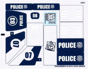 60069stk01 STICKER 60069-1 Swamp Police Station NIEUW *0S0000