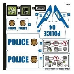 60139stk01 STICKER 60139 Mobile Command Center NIEUW *0S0000