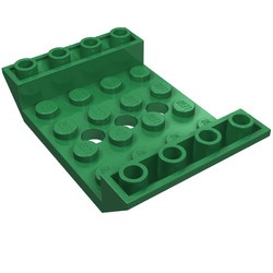 60219-6 Omgekeerde dakpan 45 graden 6x4 dubbel 3 gaten groen NIEUW *1L000