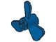 6041-7G Propellor L3 diameter- 3 gedraaide bladen blauw gebruikt *1D042