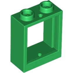 60592-6 Raam 1x2x2- vlak (NIEUWE stijl) ZONDER GLAS groen NIEUW *1B277