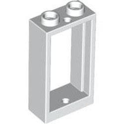 60593-1 Raam 1x2x3- vlak (NIEUWE stijl) ZONDER GLAS wit NIEUW *1B278