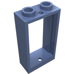 60593-55 Raam 1x2x3- vlak (NIEUWE stijl) ZONDER GLAS blauw, zandkleurig NIEUW *1B278
