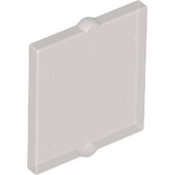 60601-13G Glas voor raam 1x2x2 nieuwe type (klein centraal pinnetje beide zijden) transparant zwart gebruikt *1C037
