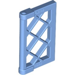 60607-42 Raampaneel 1x2x3 hekwerk dikke hoeken blauw, midden NIEUW *1B284