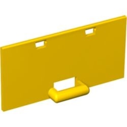 60776-3G DUPLO Containerdeur 2x4x2 met hendel geel gebruikt *