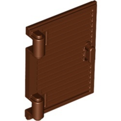60800a-88 Luik groot, breed 1x2x3 MET scharnier en hendel bruin, roodachtig NIEUW *1L0000
