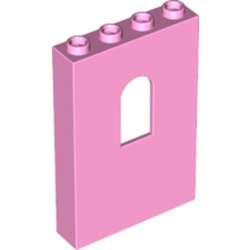 60808-104 Paneel 1x4x6 met raam zonder kanteel roze, helder NIEUW *